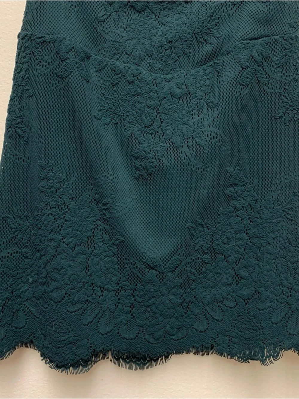 Free People‎ Harper Backless Halter Lace Mini Dress Size Small Evergreen NWT